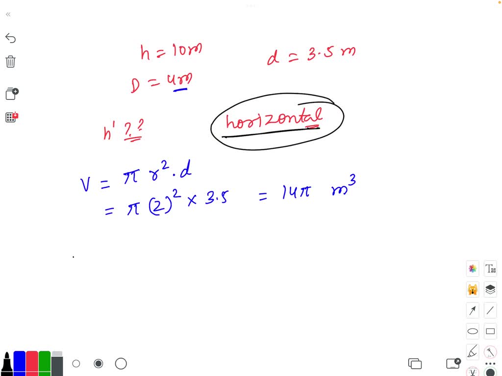 solved-a-closed-right-cylindrical-tank-10-m-high-and-4-m-in-diameter