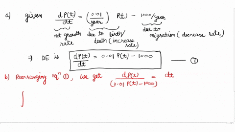 12-suppose-that-population-pt-grows-in-proportion-to-the-population-present-due-to-the-birthdeath-level-with-the-coefficient-of-proportionality-001-year-and-it-also-decreases-at-the-constant-15976