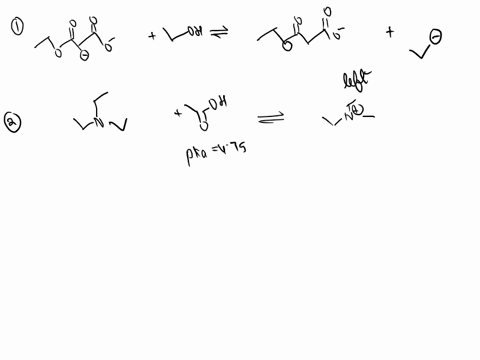draw-the-products-formed-from-the-following-acid-base-pairs-and-use-approximate-pka-values-to-predict-in-which-direction-the-equilibrium-will-lie-4-marks-for-each-reaction-oh-oh-oh-nhz-82136