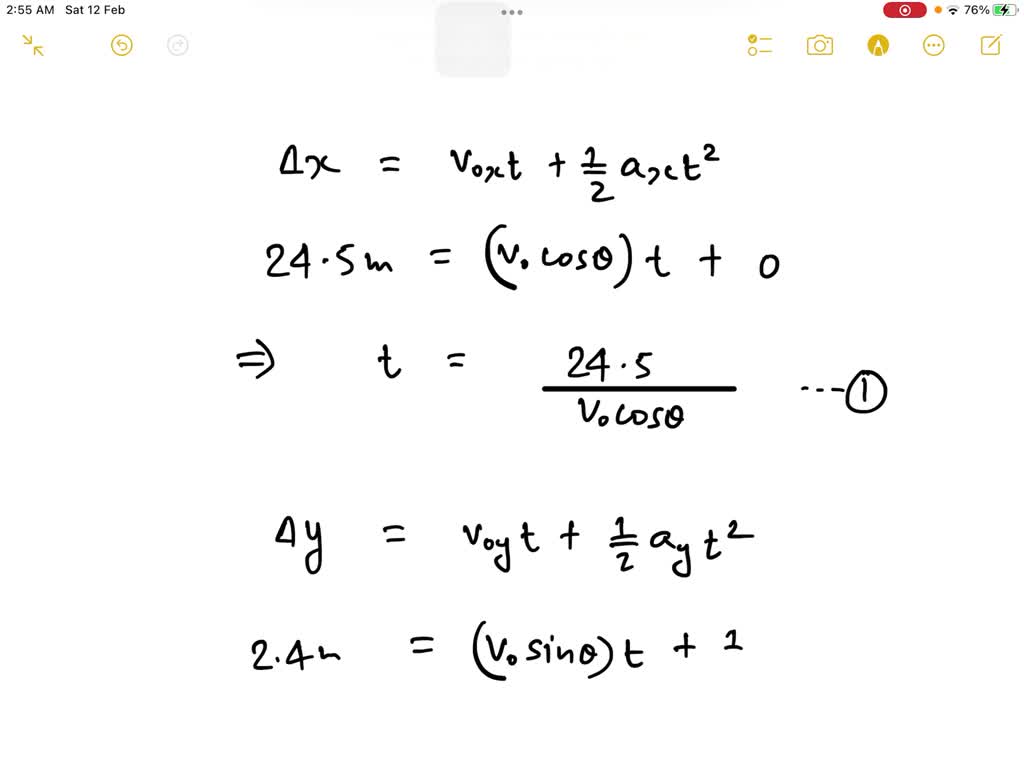 SOLVED Problem 4 Suppose a soccer player kicks the ball from a