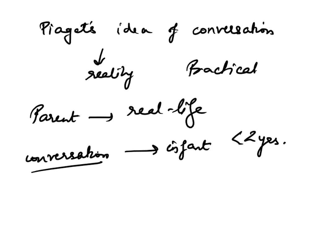 SOLVED Piaget s idea of conservation and the reality that many