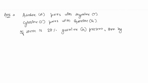 if-there-is-28-guanine-present-in-a-dna-sequence-how-much-thymine-in-present-50975