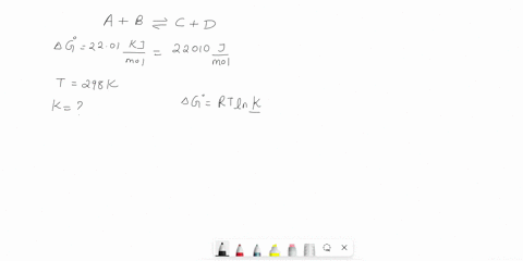 what-is-the-value-of-k-for-this-aqueous-reaction-at-298-k-ab-cd-ago-2201-kllmol-k-85457
