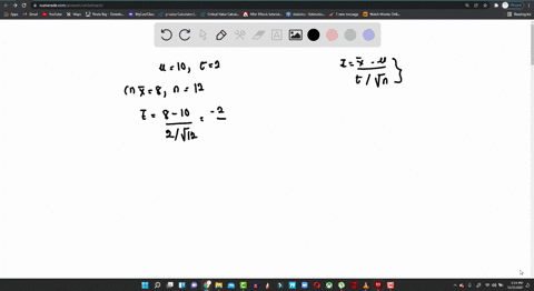 find-the-z-score-for-the-following-means-taken-from-a-population-with-mean-10-and-standard-deviation-2-a-x-8-n-12-b-x-8-n-30-c-x-20-n-4-d-x-20-n-16-05434