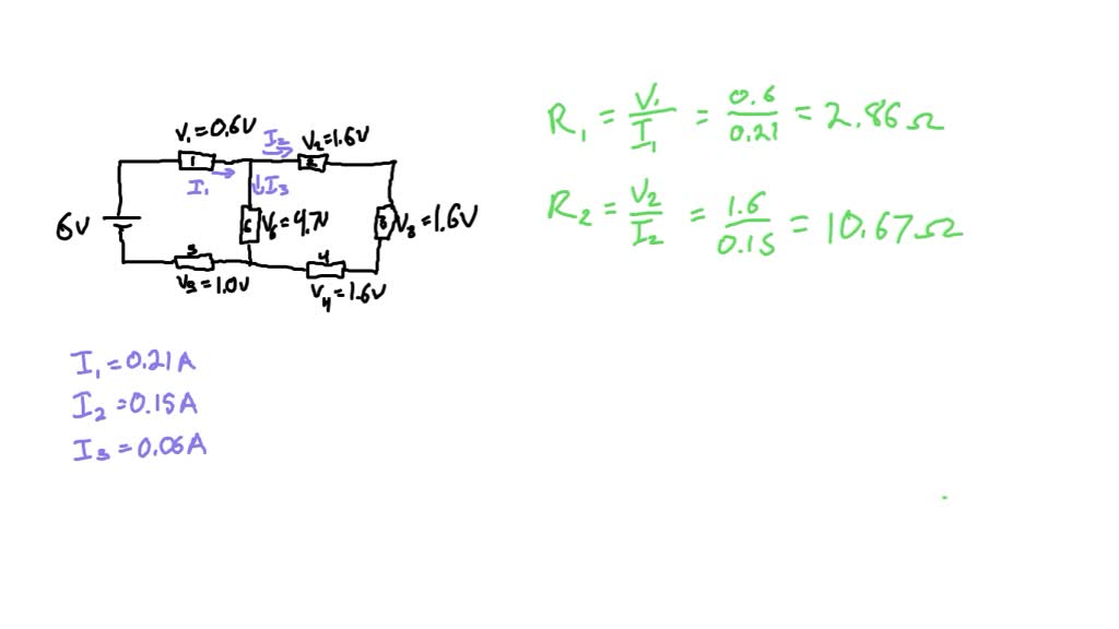 SOLVED: . Using Ohm’s Law Calculate All Resistances