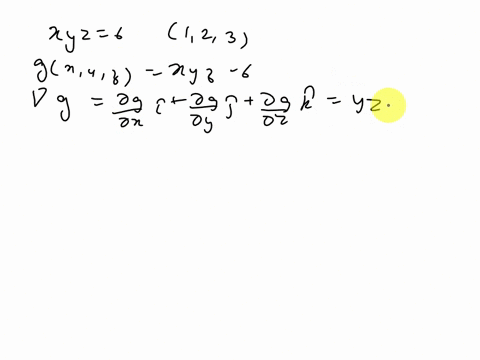 find-the-equations-of-the-tangent-plane-and-the-normal-line-to-the-surface-xyz6-at-the-point-123-63762