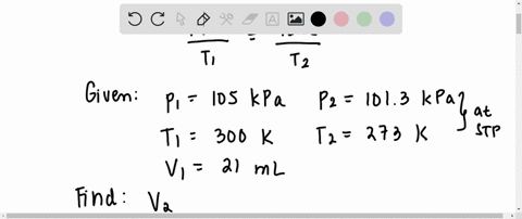 a-sample-of-nitrogen-goes-from-taking-up-21ml-of-space-at-300k-and-105kpa-of-pressure-to-stp-what-is-the-volume-of-the-gas-at-stp