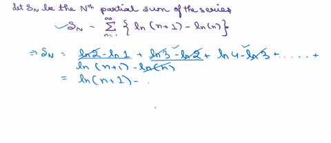 let-sn-be-the-nth-partial-sum-of-the-series-that-is-sn-ln-n1-ln-n-simplify-this-expression-for-sn-as-much-as-possible-by-rewriting-the-expression-for-sn-without-sigma-notation-ie-expand-the-11322