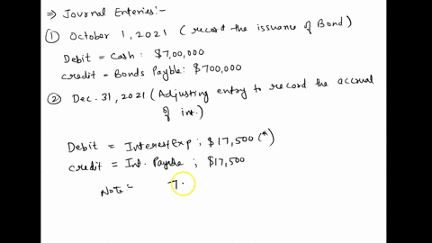 on-october-1-2021-darwin-company-issued-700000-5-10-year-bonds-at-face-value-the-bonds-were-dated-october-1-2021-and-pay-interest-annually-on-october-1-accounting-period-ends-on-december-31i-77328