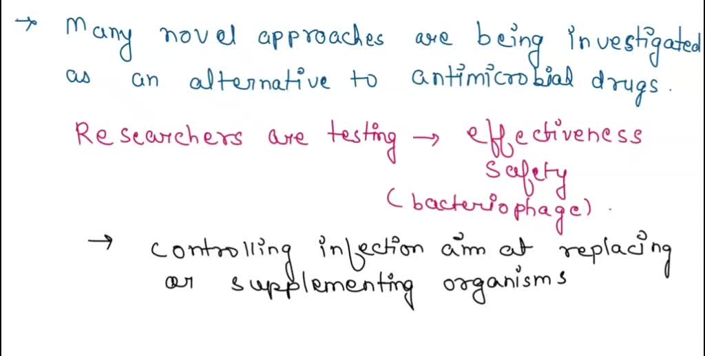 SOLVED: Review Novel Antimicrobial Strategies That Are Under ...