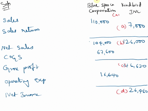 a-fill-in-the-missing-amounts-blue-spruce-corp-kingbird-inc-sales-revenue-110000-sales-returns-and-allowances-7000-net-sales-104000-126000-cost-of-goods-sold-67600-gross-profit-46620-operati-20492