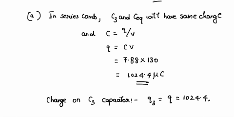 in-the-figure-potential-difference-of-v-130v-is-applied-across-capacitor-arrangement-with-capacitances-c1-132uf-c2-635-pfand-c3-132pf-what-are-a-charge-q3-b-potential-difference-v3-and-c-sto-05857