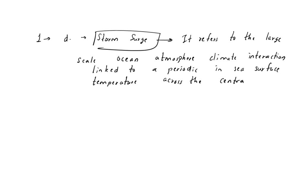 SOLVED Which of the following refers to the largescale ocean