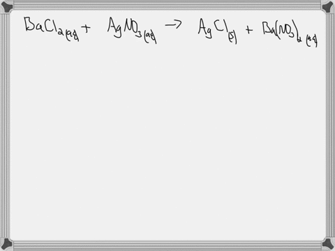 aqueous-solutions-of-barium-chloride-and-silver-nitrate-are-mixed-to-form-solid-silver-chloride-and-aqueous-barium-nitrate-write-the-following-equations-for-the-reaction-balanced-molecular-e-73894