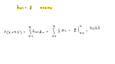 4-a-continuous-random-variable-x-has-a-pdf-given-by-fx1-2-quad-text-when-4-leq-x-leq-6-find-the-probability-px55-find-the-corresponding-cdf-and-hence-determine-the-value-of-k-such-that-pxk07