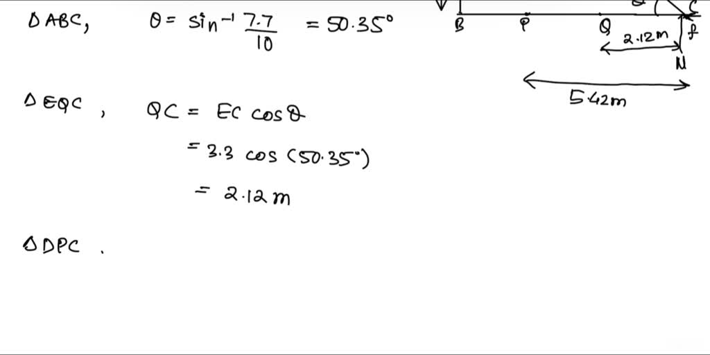 A ladder of length 26m rests against a wall. If it reaches a