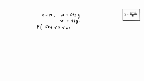 a-particular-fruits-weights-are-normally-distributed-with-a-mean-of-643-grams-and-standard-deviation-of-38-grams-ifyou-pick-one-fruit-at-random-what-is-the-probability-that-it-will-weigh-bet-23153