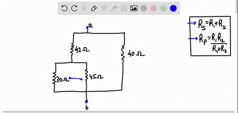 part-a-what-is-the-equivalent-resistance-between-points-and-b-in-the-figure-figure-1-express-your-answer-in-ohms-azd-rab-submit-request-answer-figure-of-1-provide-feedback-42-0-40-30-9-45-9-07419