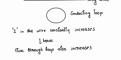 the-current-in-the-long-wire-in-the-figure-below-is-increasing-what-is-the-direction-of-the-current-induced-in-the-conducting-loop-below-the-wire-current-long-current-carrying-wire-conductin-48655