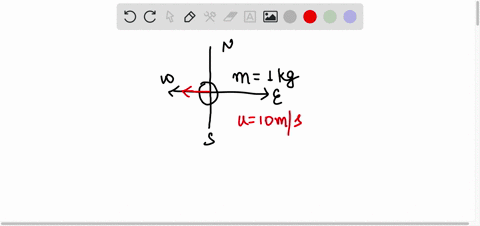 a-mass-of-1-kg-is-moving-from-east-to-west-with-a-velocity-of-10-ms-a-force-is-applied-to-it-for-2-seconds-and-its-velocity-becomes-5-ms-what-is-the-value-and-direction-of-the-force
