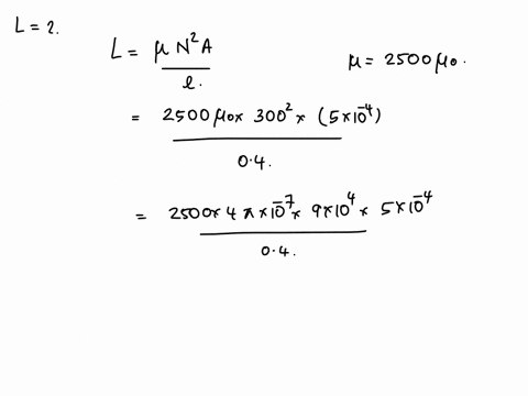 2-an-iron-core-04-m-long-and-5-square-cm-in-cross-section-is-wound-with-300-turns-when-a-current-of-05-a-flows-in-the-coil-how-much-is-the-inductance-of-the-coil-assume-the-core-has-a-permea-16488