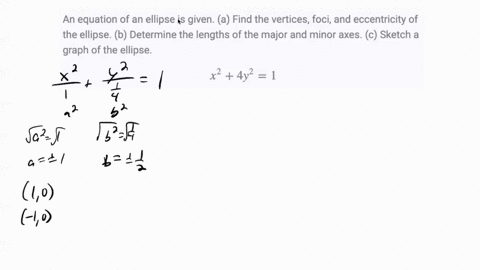 an-equation-of-an-ellipse-is-given-a-find-the-vertices-foci-and-eccentricity-of-the-ellipse-b-det-19-24716