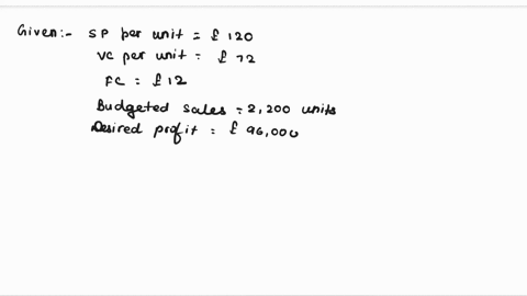 question-1-a-company-manufactures-and-sells-a-single-product-which-has-the-following-cost-and-selling-price-structure-unit-unit-selling-price-120-direct-material-22-direct-labour-36-variable-35562