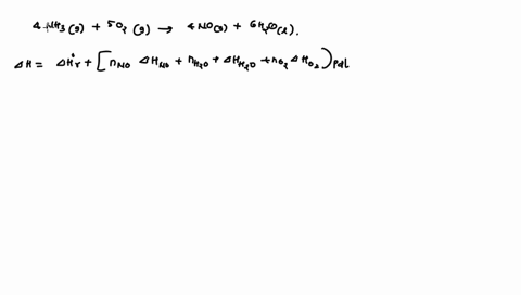 the-standard-heat-of-reaction-for-the-oxidation-of-ammonia-is-given-below-4-nh3g-5-o2g-4-nog-6-h2og-one-hundred-mols-of-nh3-and-200-mols-o2-at-25-oc-are-fed-into-a-reactor-in-which-the-ammon-03868