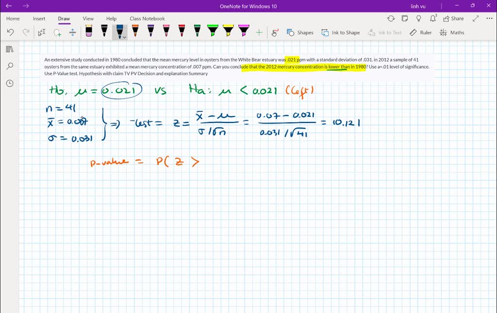 SOLVED An extensive study conducted in 1980 concluded that the mean
