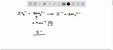 Practice exercise 1301 the iodate ion reacts with sulfite...