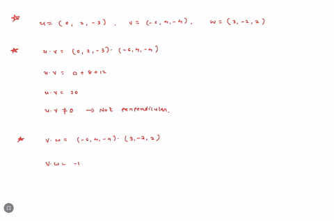 let-u-2-3k-v-6i-4j-4k-w3i-2k-which-vectors-if-any-are-a-perpendicular-b-parallel-a-which-vectors-are-perpendicular-select-the-correct-choice-below-and-fill-in-the-answer-boxes-within-your-ch-46297