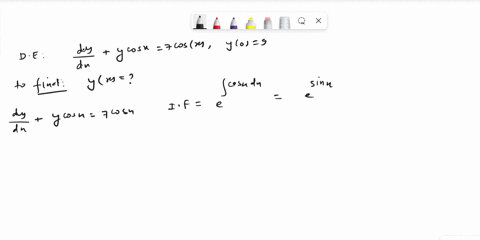 solve-the-initial-value-problem-dydx-ycosx-7cosx-y09-yx-70761