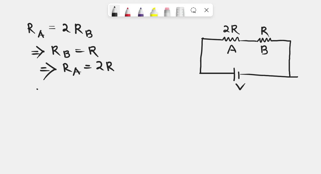 SOLVED Two resistors, A and B, are connected in a series circuit with