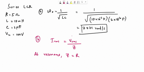 a-series-rlc-circuit-with-l-10-mh-c-2-f-and-r-5-is-driven-by-a-generator-with-a-maximum-emf-of-100-v-and-a-variable-angular-frequency-finda-the-resonant-frequency-0-andb-irms-at-resonance-wh-34311