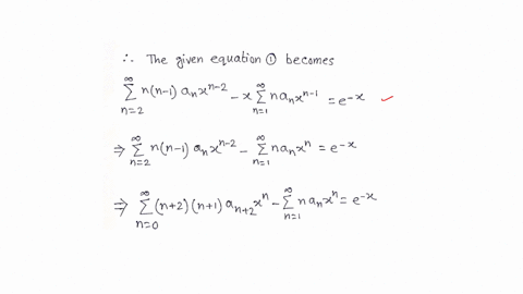 find-the-power-series-solution-of-the-given-differential-equation-y-xye-x