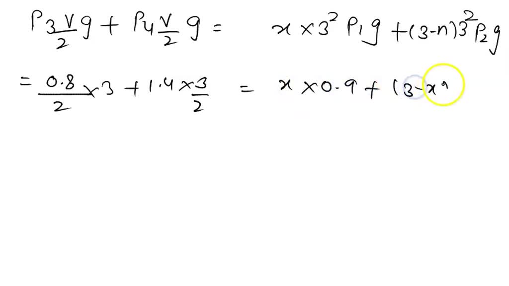 SOLVED: A cubical block having an edge equal to 3 m has its upper half ...