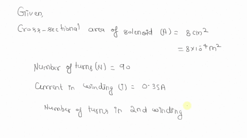 a-long-straight-solenoid-with-a-cross-sectional-area-of-800-mathrmcm2-is-wound-with-90-turns-of-wire-33978