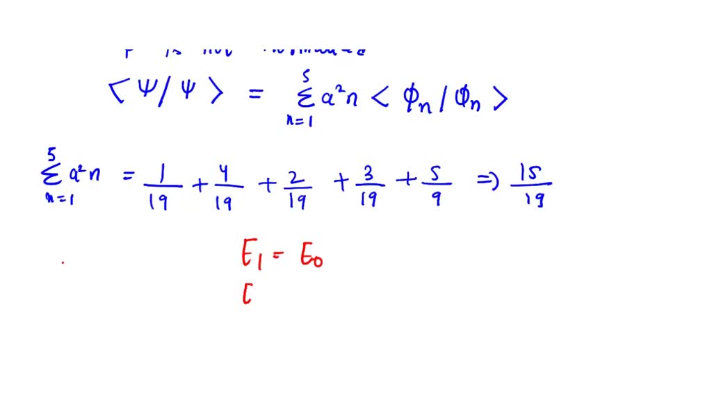 SOLVED: Consider a system whose state is given in terms of a complete ...