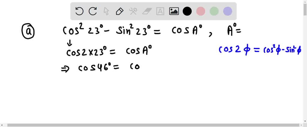 SOLVED: Use A Double- Or Half-angle Identity To Find The Values Of A, B ...