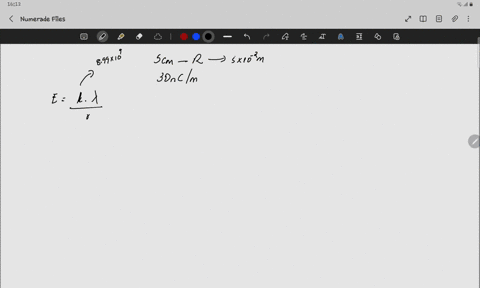 unitorm-density-throughout-its-volume-the-electric-field-5-mathrmcm-from-the-center-is-86-mathrmkn-mathrmc-radially-inward-find-the-magnitude-of-the-electric-field-15-mathrmcm-from-the-center-3-a-long