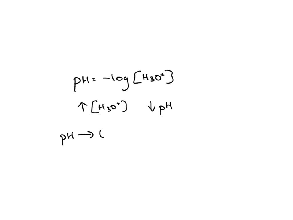 SOLVED: As the pH approaches 14, what happens to the concentration of ...