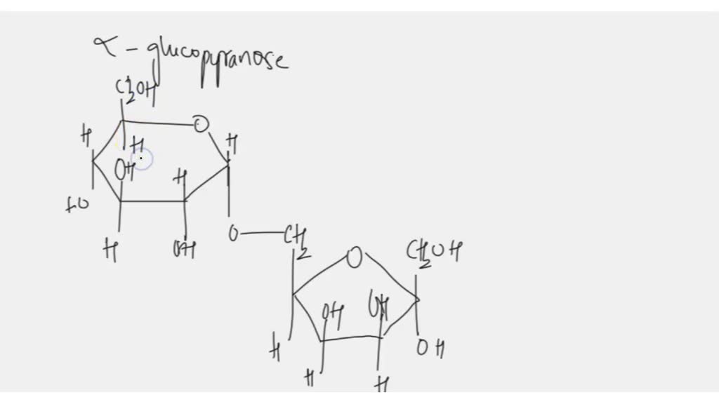 SOLVED: What type of glycosidic bond is present in the disaccharide ...