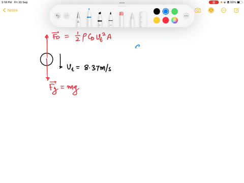 a-styrofoam-ball-of-radius-46-cm-falls-with-a-terminal-velocity-of-837-ms-what-is-the-mass-of-the-ball-you-may-assume-that-the-drag-coefficient-is-1-and-that-the-density-of-air-is-13-kgm3-15943