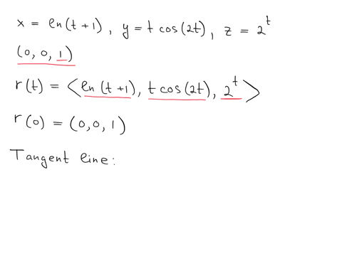 find-the-parametric-equations-for-the-tangent-line-to-the-curve-with-the-given-parametric-equations-at-the-given-point-xlnt1-ytcos2t-z2t-001-68665