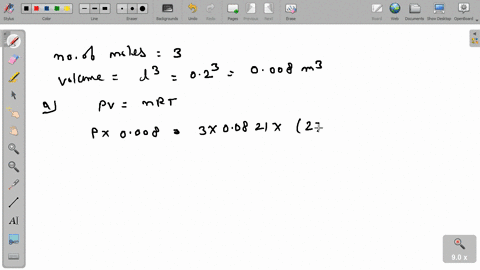 three-moles-of-an-ideal-gas-are-in-a-rigid-cubical-box-with-sides-of-length-0200-mathrmm-a-what-is-t-64353