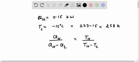 a-refrigerator-working-on-reversed-carnot-cycle-requires-05-kw-per-kw-of-cooling-to-maintain-a-temperature-of-15c-determine-the-following-a-cop-of-the-refrigerator-b-temperature-at-which-hea-64258