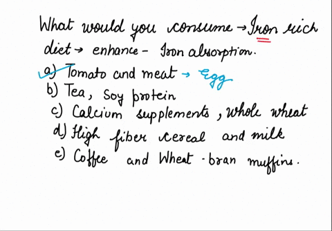question-33-what-would-you-consume-with-an-iron-rich-diet-jn-order-to-enhance-iron-_-high-fiber-cereal-and-milk-absorption-b-coffee-and-wheat-bran-muffins-tomato-and-meat-or-eggs-d-tea-and-a-05865