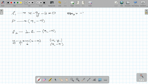 use-the-given-conditions-to-write-an-equation-for-the-line-in-point-slope-form-and-general-form-passing-through-9-9-and-perpendicular-to-the-line-whose-equation-is-x-9y-2-0-the-equation-of-t-61252
