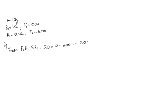 a-uniform-solid-cylinder-of-mass-10-kg-can-rotate-about-a-frictionless-axle-through-its-center-o-as-shown-in-the-cross-sectional-view-in-the-figure-a-rope-wrapped-around-the-outer-radius-ri-81655