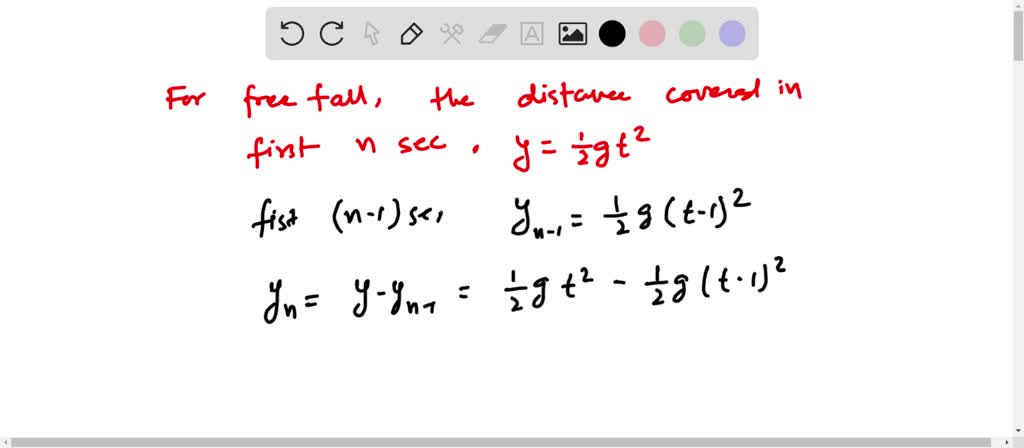 SOLVED: An object is released from rest. How far does it fall during ...